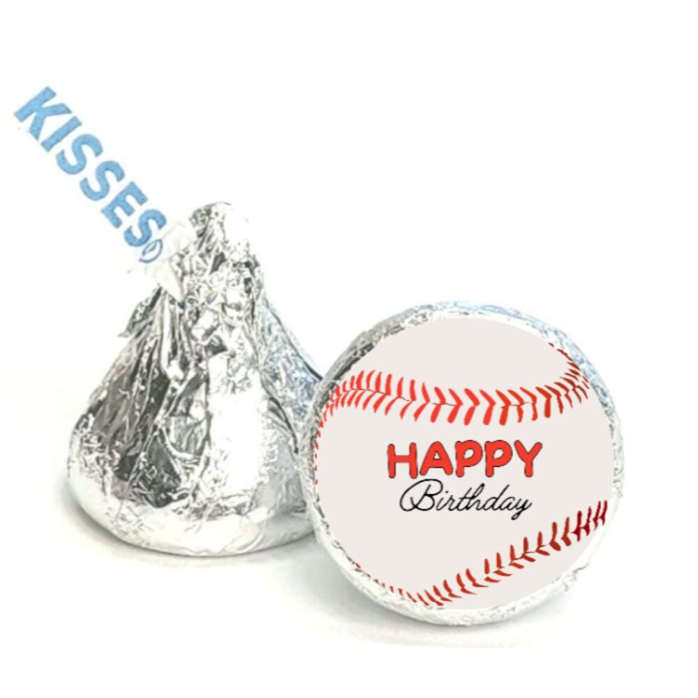 Baseball Birthday Candy Stickers | 100pcs| Waterproof| Glossy| Kids Birthday|